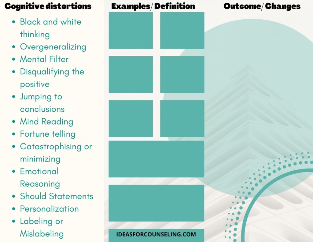 examples of cognitive changes