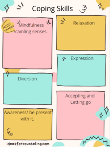 Coping skills 2- mindfulness, relaxation, expression, diversion,accepting and letting go, awareness/ be present with it